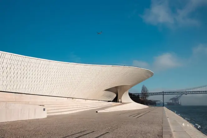 Contemporary art gallery inside MAAT Museum Lisbon