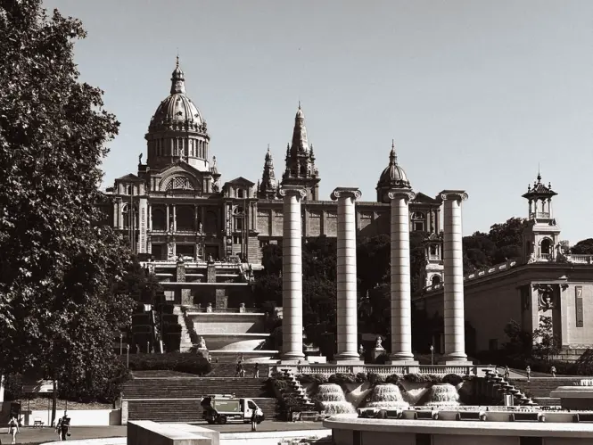 Inside Magic Fountain of Montjuic
