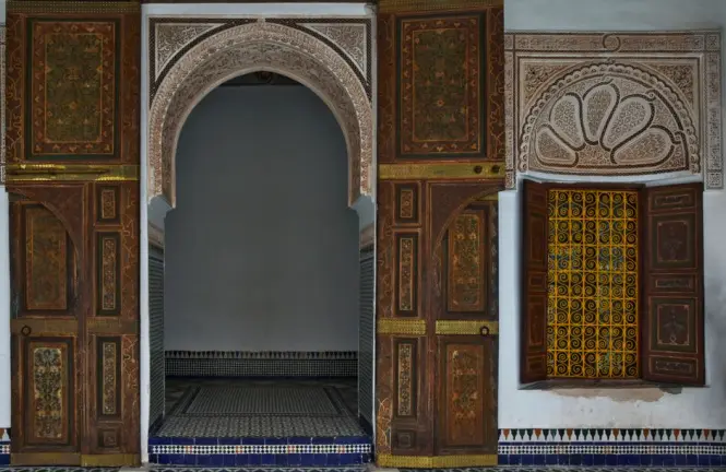 Historic architecture at Majorelle Garden