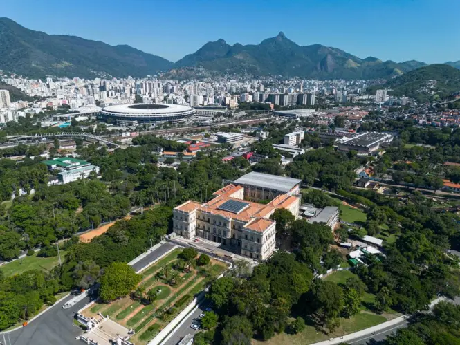 Historic architecture at Maracana Stadium