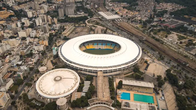 Maracana Stadium main exterior view