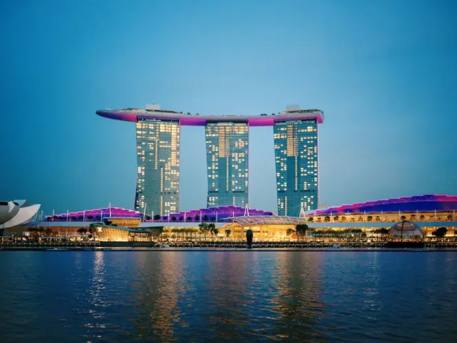 Marina Bay Sands at golden hour