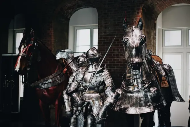 Arms and Armor gallery display at the Met