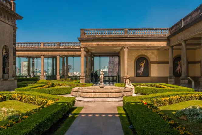 Rooftop garden installation with Central Park views