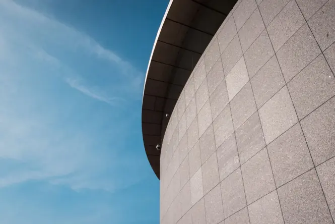 Van Gogh Museum beside Museumplein