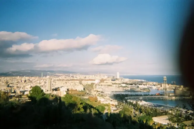Avinguda Miramar viewpoint above Barcelona port