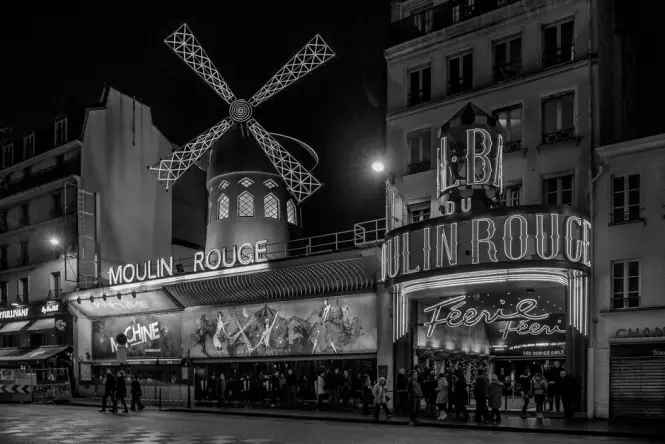 Moulin Rouge at golden hour
