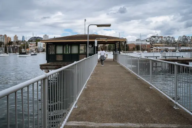 Sealed accessible pathway leading toward the Mrs Macquarie's Chair viewpoint