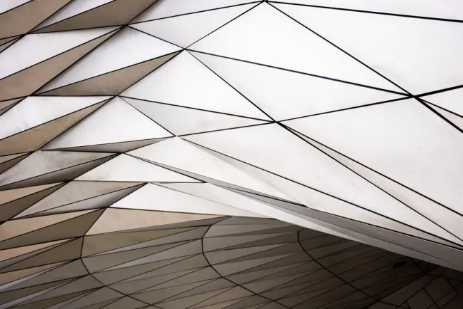 Contemporary architecture of Musee des Confluences