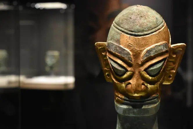 Gold Mask of Agamemnon from the Mycenaean Shaft Graves