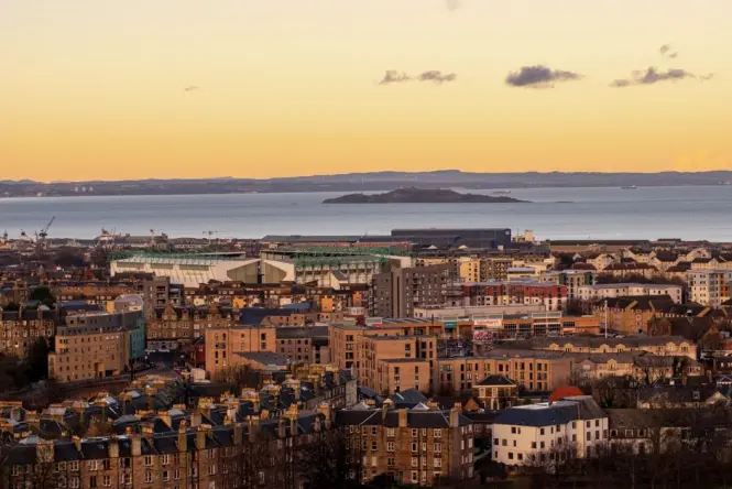 National Museum of Scotland at golden hour