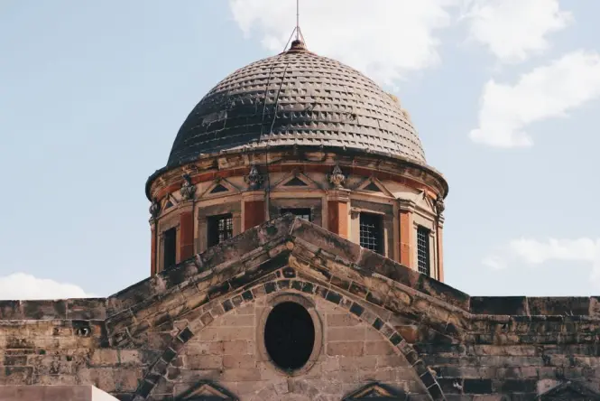 Tiled dome of Sainte-Réparate in Nice