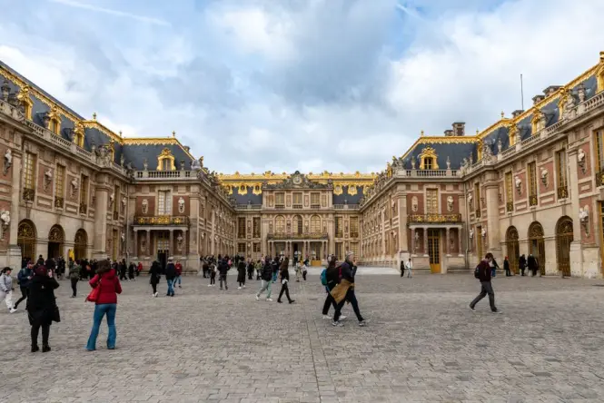 Palace of Versailles at golden hour