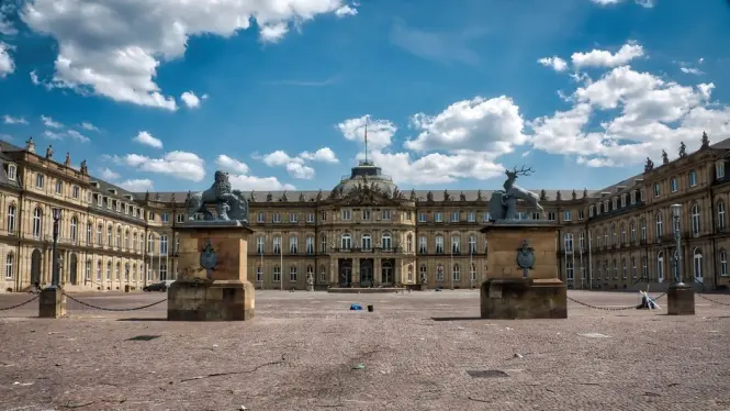 Baroque palace architecture in Strasbourg