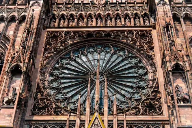 Place du Chateau between Strasbourg Cathedral and Palais Rohan