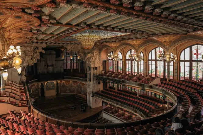 Palau de la Musica Catalana at golden hour