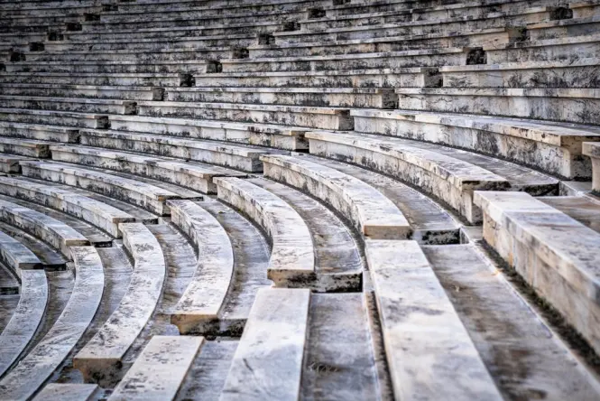 Historic architecture at Panathenaic Stadium