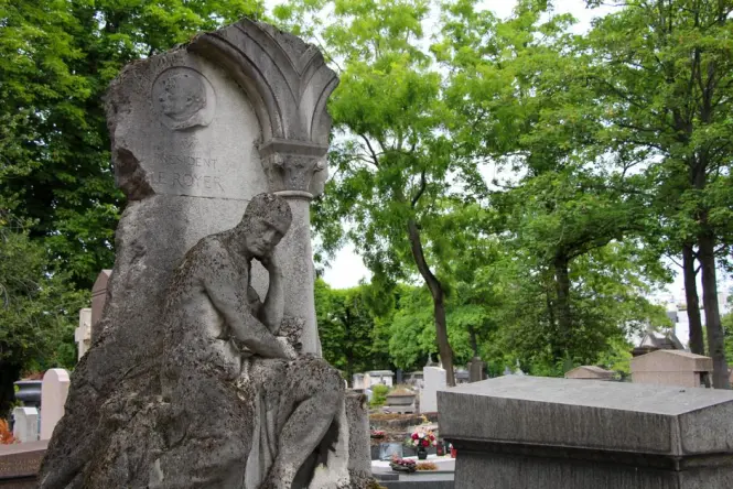 Historic architecture at Père Lachaise Cemetery