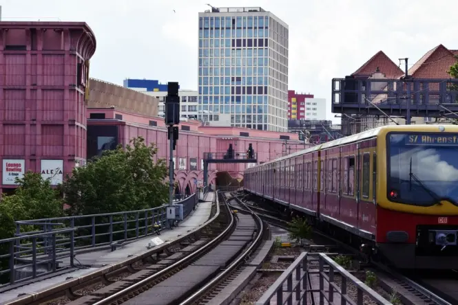 Hackescher Markt S-Bahn station near Museum Island in Berlin