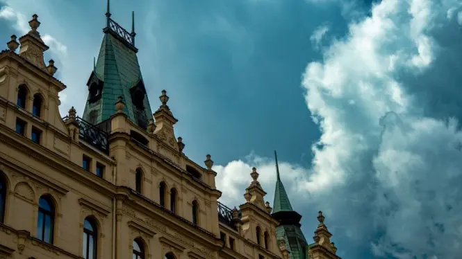Historic architecture at Petrin Hill