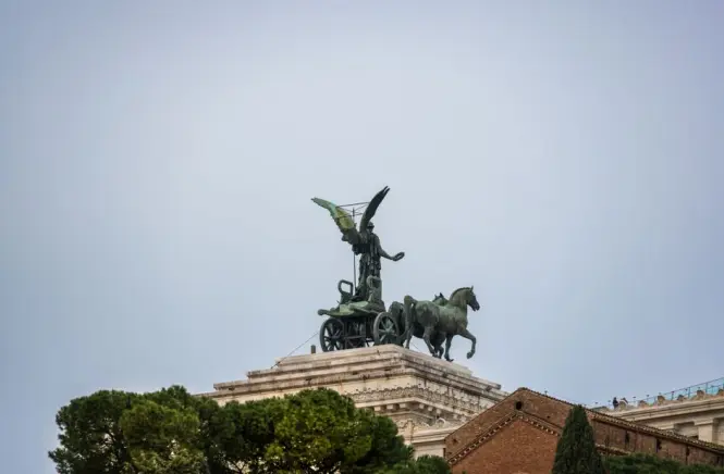 Capitoline Hill steps beside Piazza Venezia