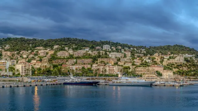 Ferry port area in Nice France