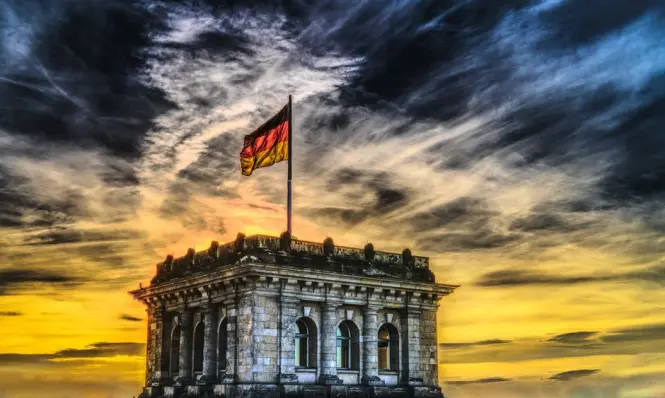 Reichstag Building at golden hour