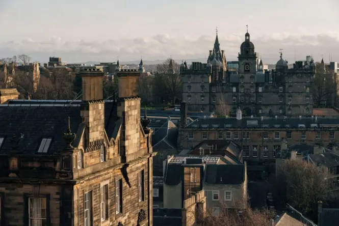 Royal Mile at golden hour