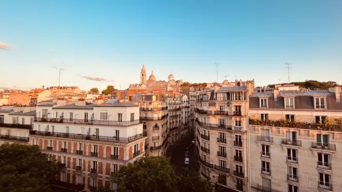 Sacre-Coeur Basilica at golden hour
