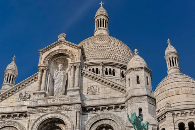 Historic architecture at Sacre-Coeur Basilica