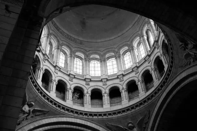 Inside Sacre-Coeur Basilica