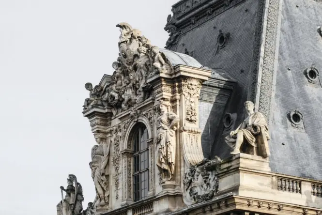 Historic architecture at Saint-Germain-des-Prés