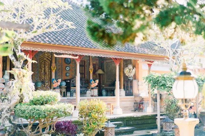 Le Mayeur Museum building near the Sanur Beach harbor