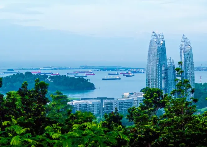 Sentosa Island at golden hour