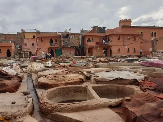Historic architecture at Souks of Marrakech