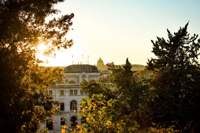 Spanish Steps at golden hour