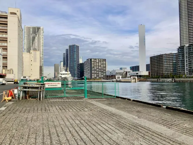 Toyosu waterfront district near teamLab Planets