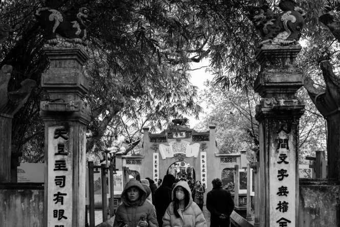 Getting to Temple of Literature in Hanoi