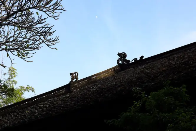 Historic architecture at Thang Long Water Puppet Theatre
