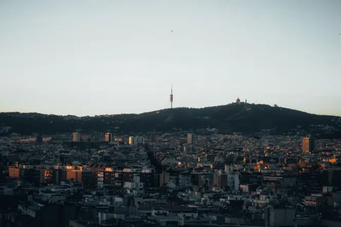 Tibidabo at golden hour