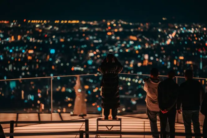 Shinjuku night view from a Tokyo observation deck