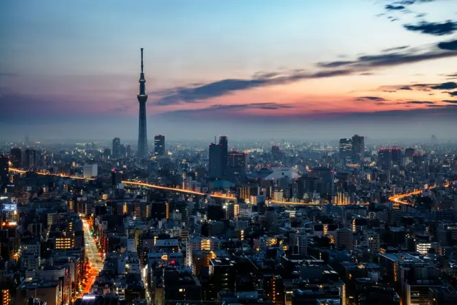 Tokyo Skytree at golden hour
