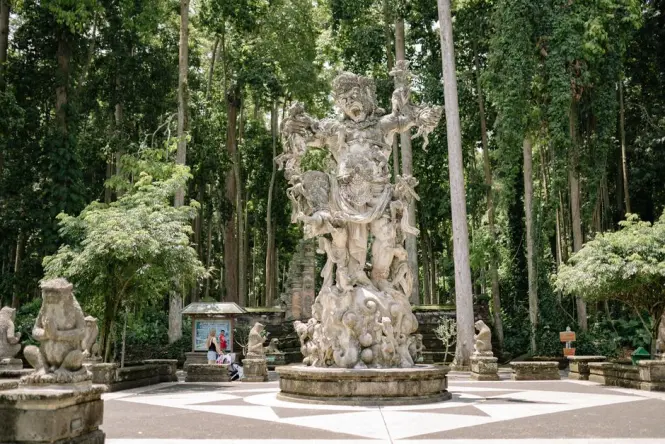 Historic architecture at Ubud Monkey Forest