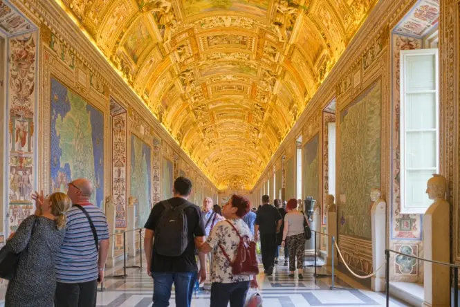 Vatican Museums at golden hour