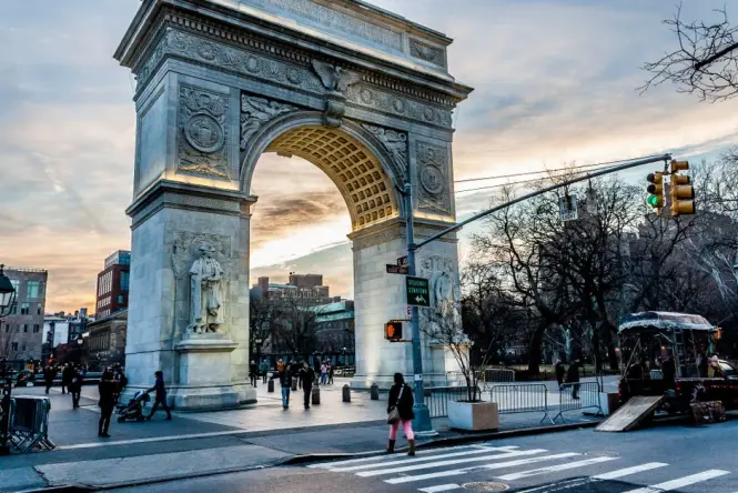 Stanford White's marble Washington Square Arch