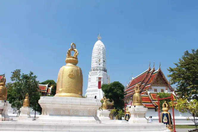 Temple bells along the climb at Wat Saket Golden Mount