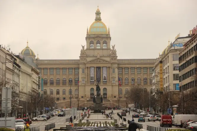Historic architecture at Wenceslas Square