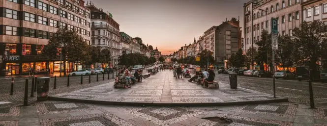 Getting to Wenceslas Square in Prague