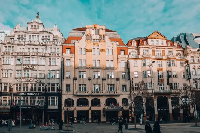 Wenceslas Square main exterior view