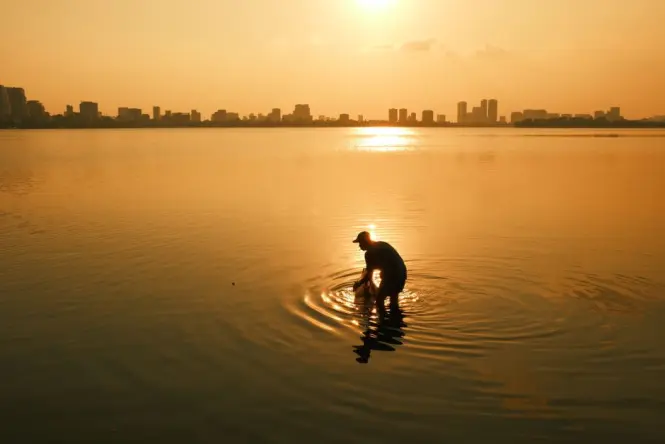 West Lake at golden hour
